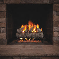 20" Post Oak Vented Gas Log Set | Real Fyre