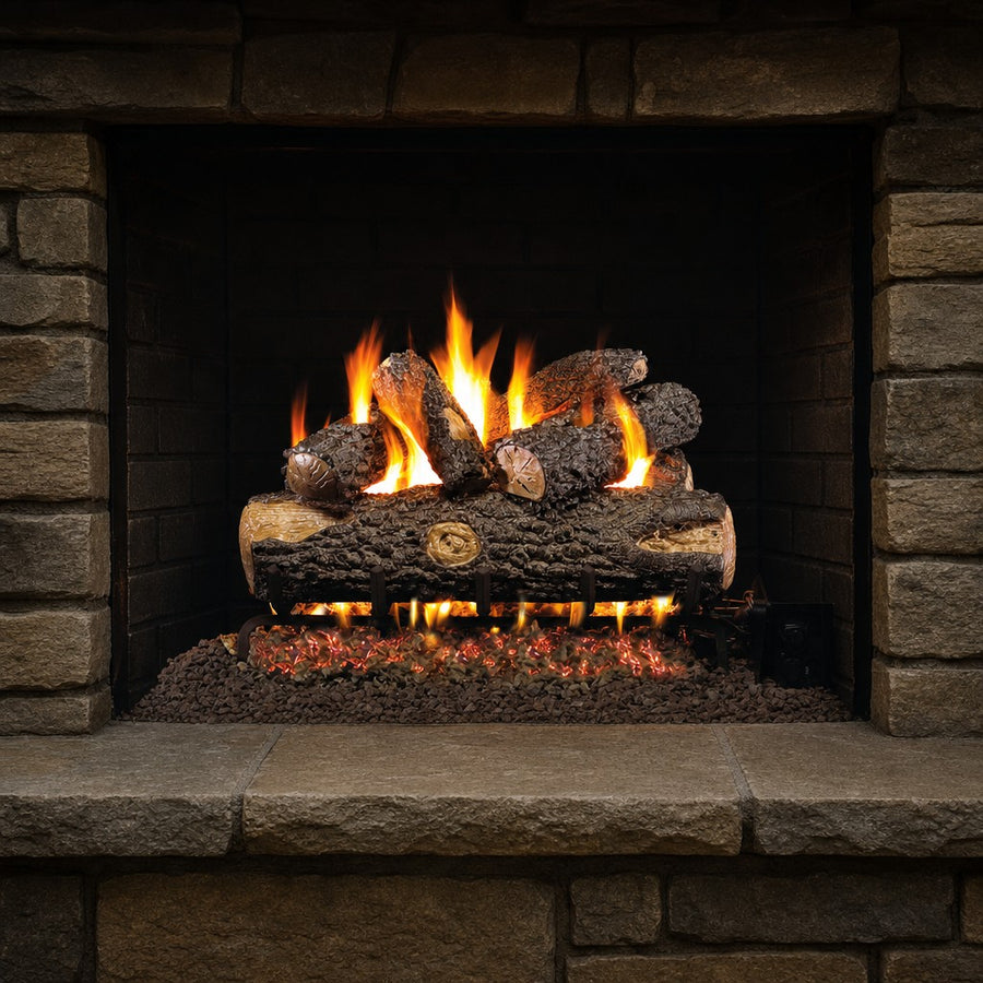 Woodland Oak Vented Gas Log Set