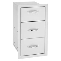 Summerset 17" Vertical 2-Drawer & Paper Towel Holder Combo