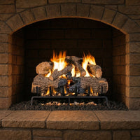 24-inch Charred Angel Oak Vented Gas Log Set by Real Fyre