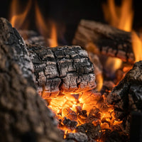 24" Charred Angel Split Oak Vented Gas Log Set | Real Fyre