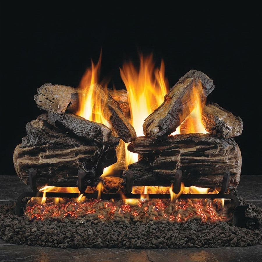 36" Charred Split Vented Gas Log Set