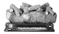 Real Fyre Meadow Oak SEE-THROUGH 24-inch M9-2-24 on its G9-2 burner — original manufacturer photograph
