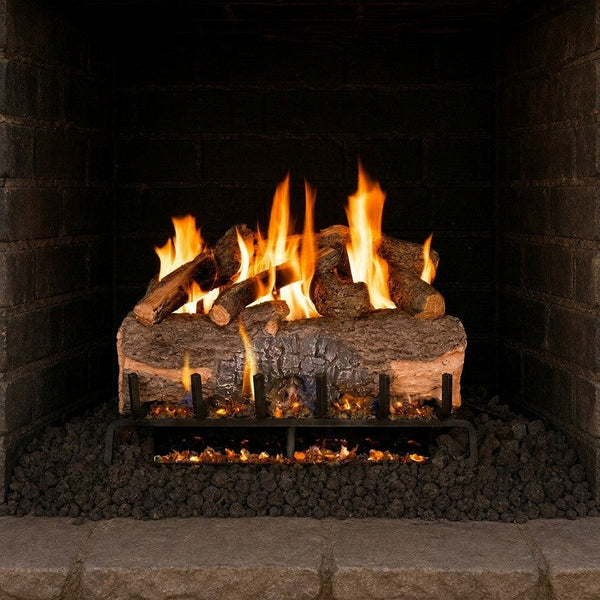 24-inch Mountain Crest Oak Vented Gas Log Set by Real Fyre