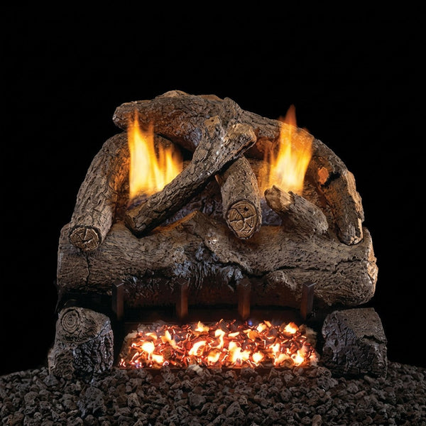 24-inch Peterson Evening Fyre Ventless Gas Logs by Real Fyre