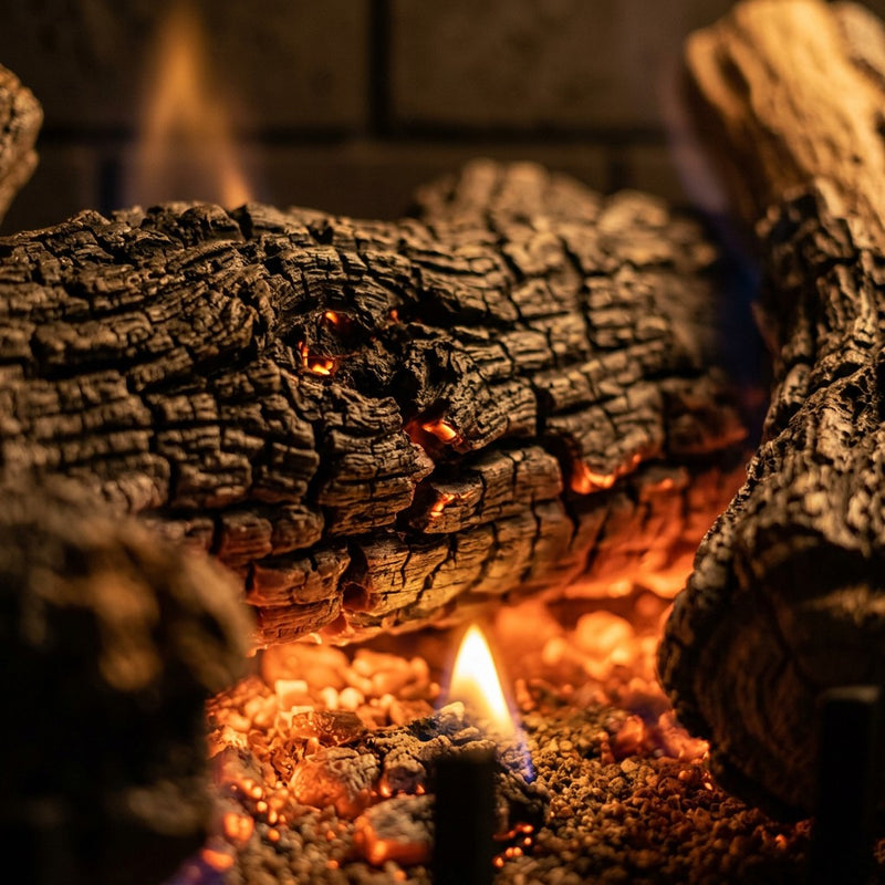 30" Peterson Lakeshore Outdoor Ventless Gas Logs | Real Fyre
