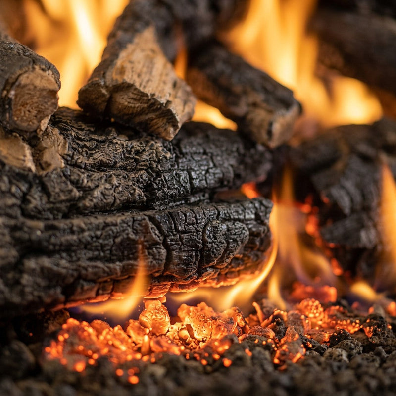 36" Pioneer Oak Vented Gas Log Set | Real Fyre