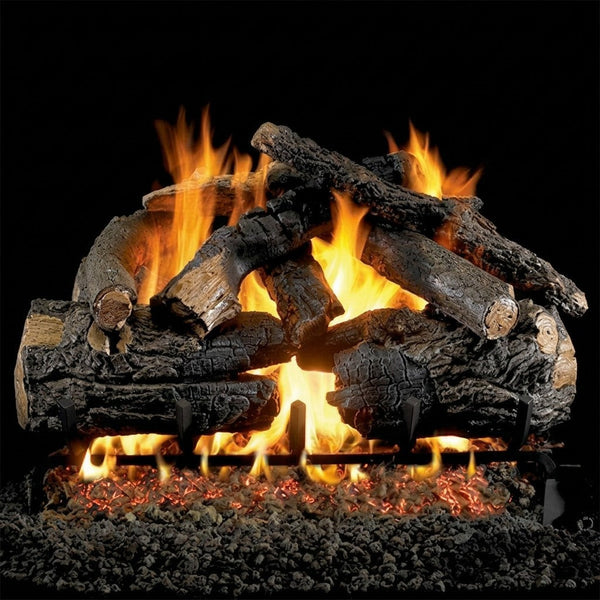 24-inch Pioneer Oak Vented Gas Log Set by Real Fyre