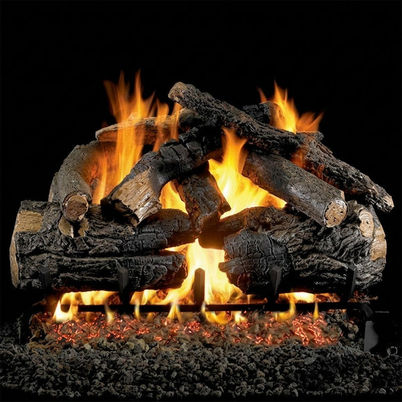 30-inch Pioneer Oak Vented Gas Log Set by Real Fyre