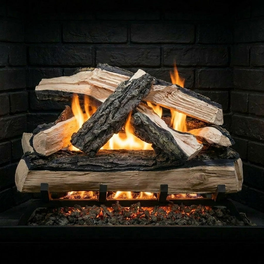 Split Oak Gas Log Set