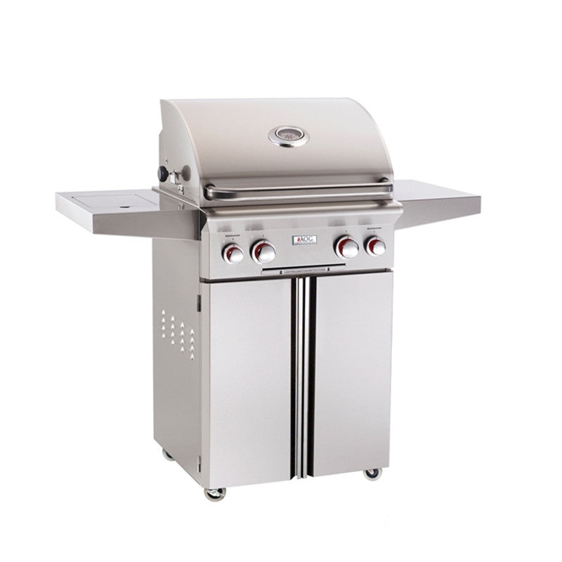 American Outdoor Grill 24-Inch T Series Portable Gas Grill with Rotisserie Back Burner and Side Burner