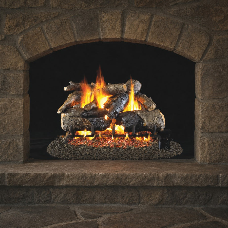 Charred American Oak ANSI Vented Gas Log Set