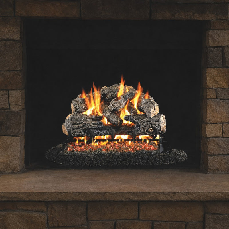 24" Charred Northern ANSI Vented Gas Log Set | Real Fyre