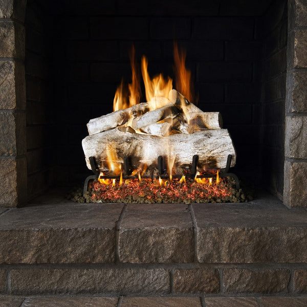 24" Mountain Birch Vented Gas Log Set | Real Fyre
