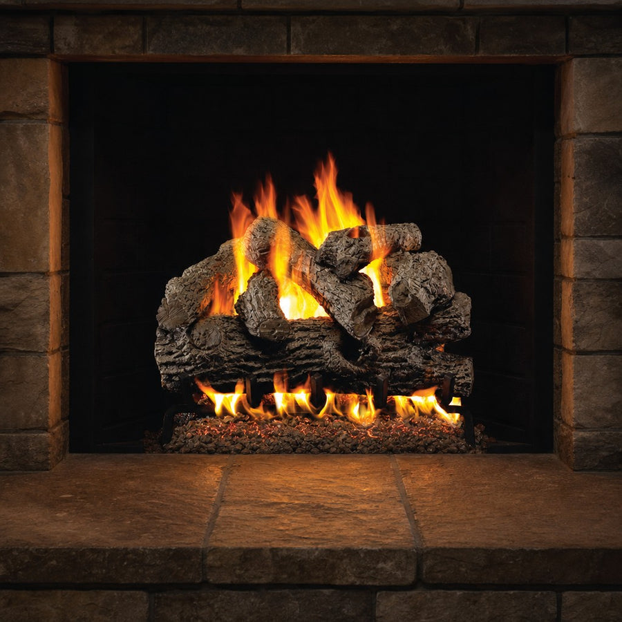 Royal English Oak Vented Gas Log Set