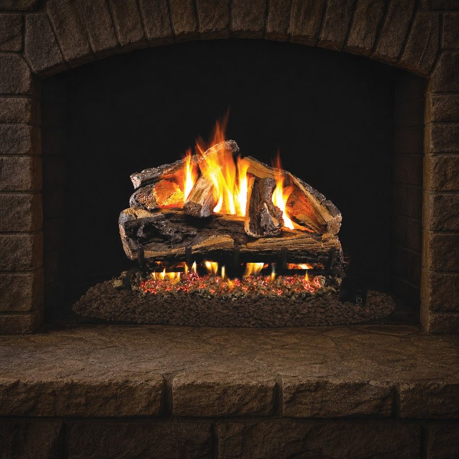 Rugged Split Oak ANSI Vented Gas Log Set