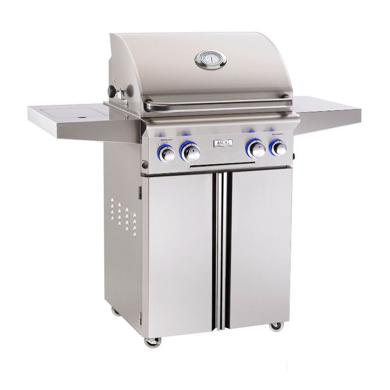 American Outdoor Grill 24-Inch Portable Cart Base - Stainless Steel