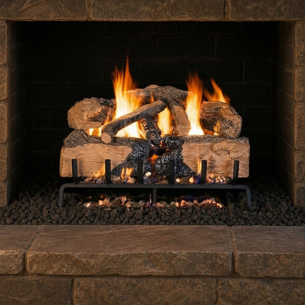 30-inch Charred Angel Split Oak Vented Gas Log Set by Real Fyre