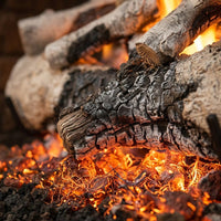 30" Charred Burnt Aspen Vented Gas Log Set | Real Fyre