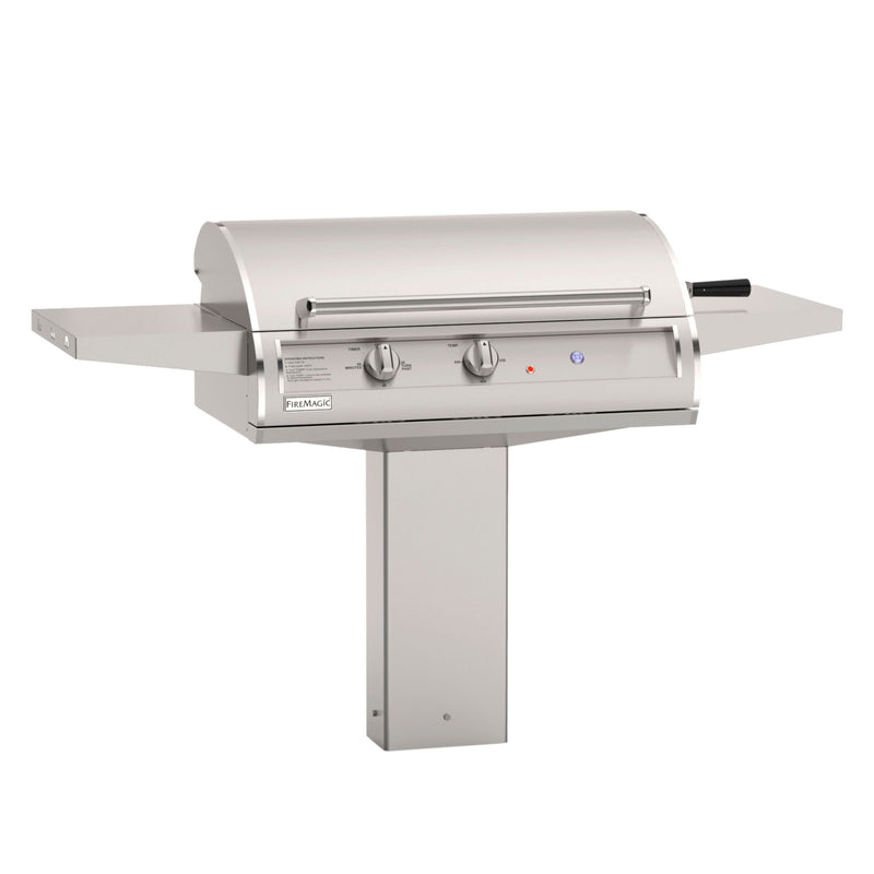Fire Magic EL500s 30-Inch Accessible Height Analog Electric Grill on In-Ground Post — manufacturer exact configuration