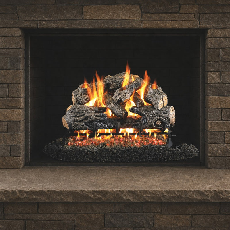 30" Charred Northern ANSI Vented Gas Log Set | Real Fyre