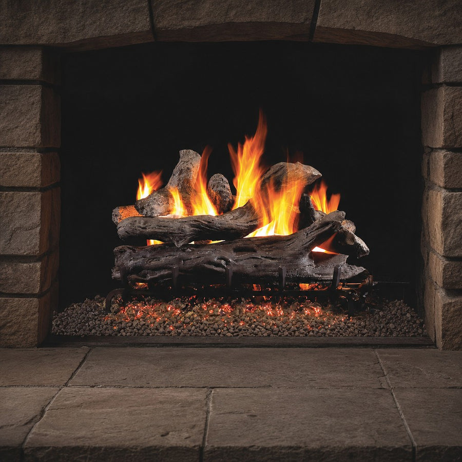 Coastal Driftwood Vented Gas Log Set