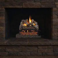 30" Golden Oak Vented Gas Log Set | Real Fyre
