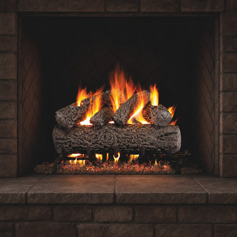 30" Post Oak ANSI Vented Gas Log Set | Real Fyre