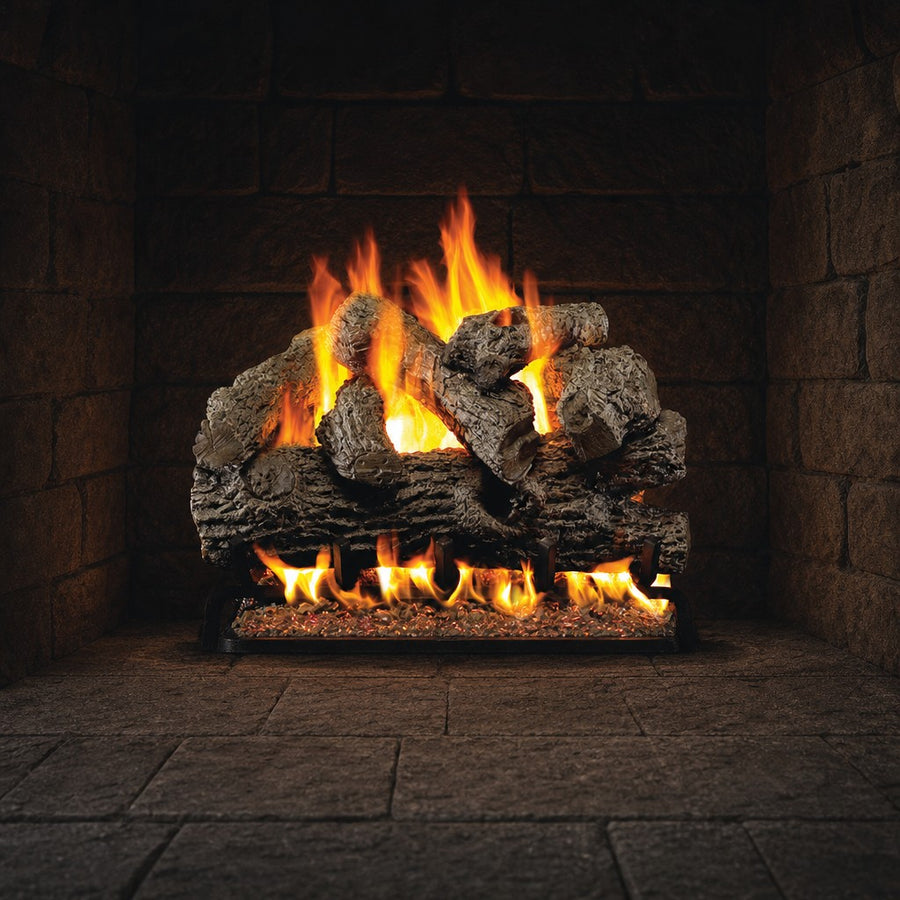 Royal English Oak Vented Gas Log Set