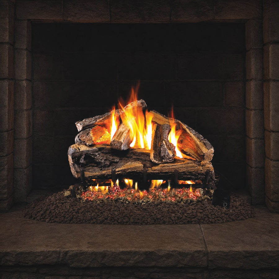Rugged Split Oak ANSI Vented Gas Log Set