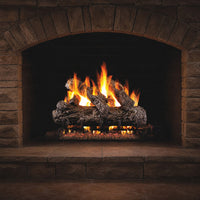 30" Rustic Oak ANSI Vented Gas Log Set | Real Fyre