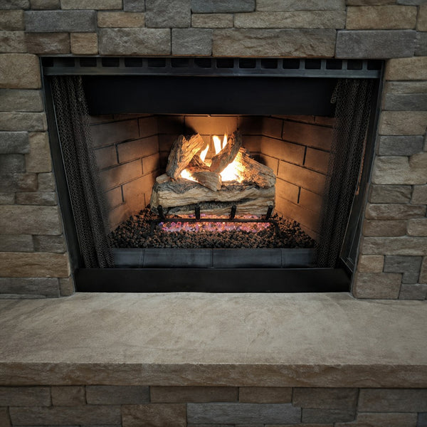 30" Split Oak Designer Plus ANSI Vented Gas Log Set | Real Fyre