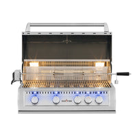 SunFire 32″ Built-In Gas Grill — Natural Gas or Propane — manufacturer product photograph; installation finishes and separately sold components may be shown