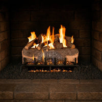 33-inch Mountain Crest Oak Vented Gas Log Set by Real Fyre