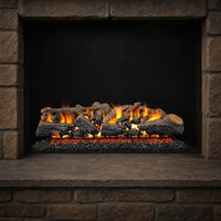 36" Charred Majestic Oak Vented Gas Log Set | Real Fyre