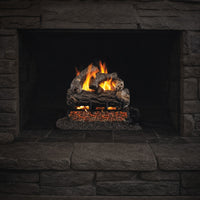 36" Golden Oak Designer Plus ANSI Vented Gas Log Set | Real Fyre