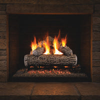 36" Golden Oak Vented Gas Log Set | Real Fyre