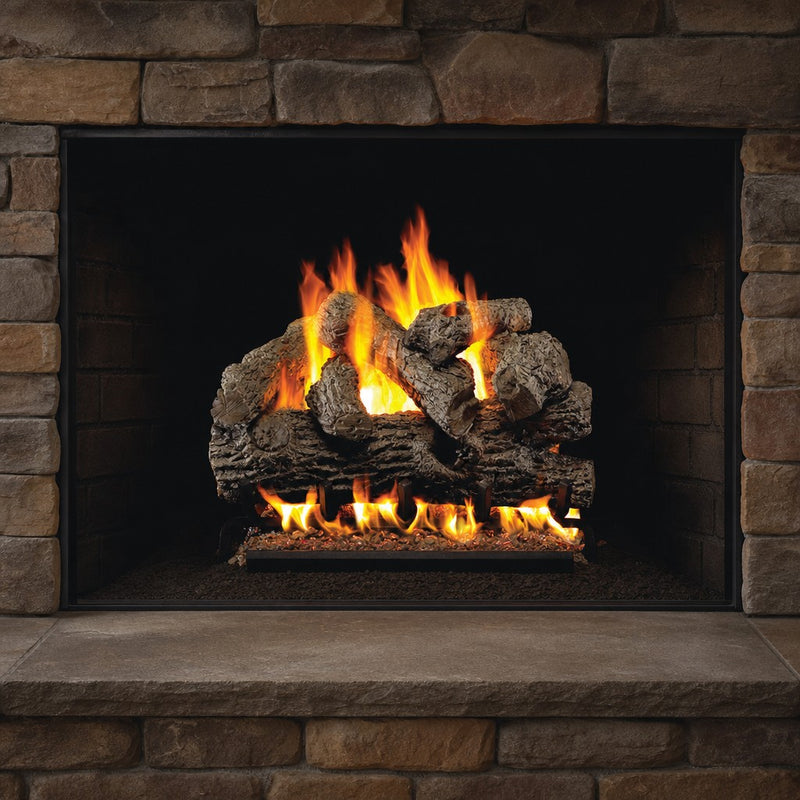 36" Royal English Oak Vented Gas Log Set | Real Fyre