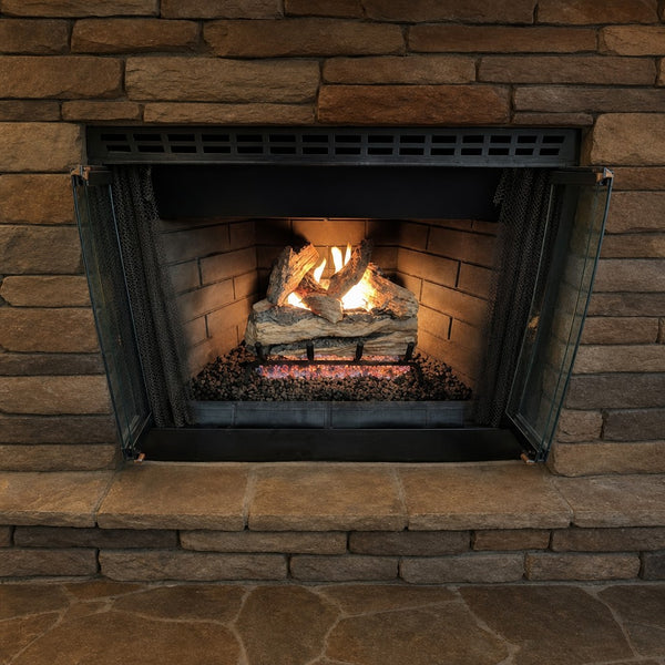36" Split Oak Designer Plus ANSI Vented Gas Log Set | Real Fyre