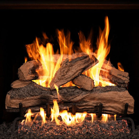 36" Split Oak Designer Plus ANSI Vented Gas Log Set | Real Fyre