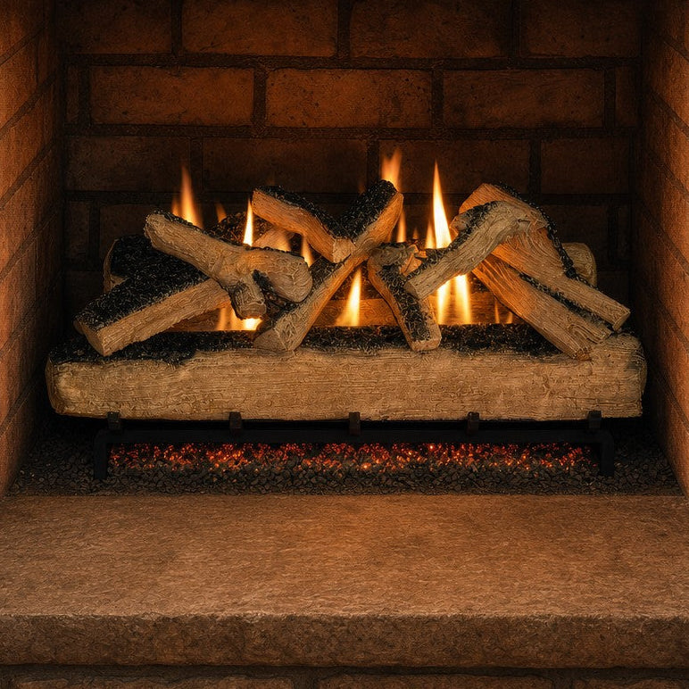 Western Pine Vented Gas Log Set