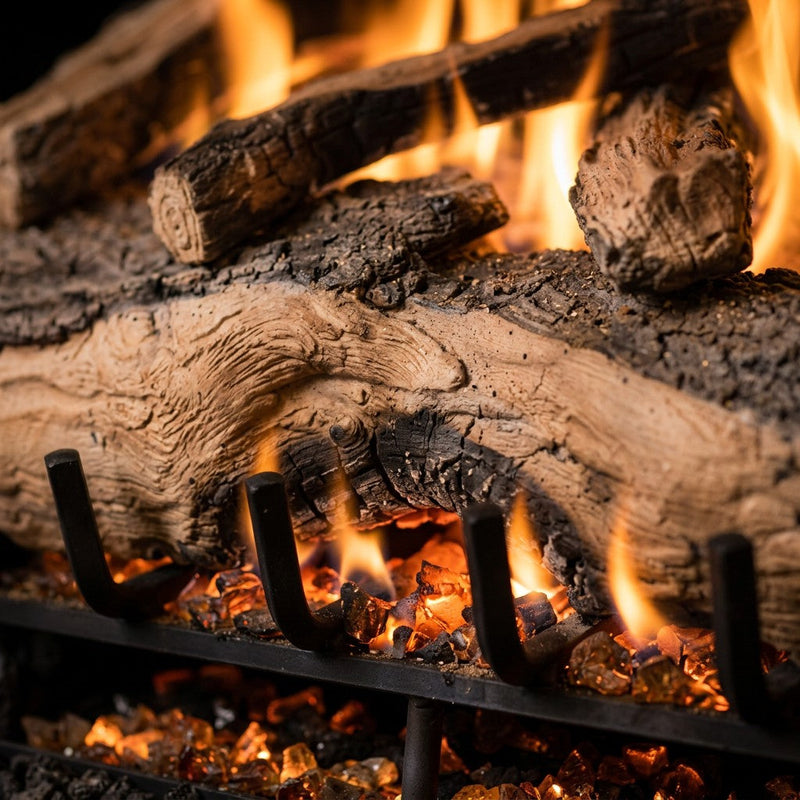 39" Mountain Crest Split Oak Vented Gas Log Set | Real Fyre