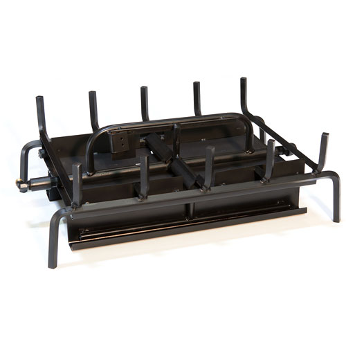 Grand Canyon 42" See-Through 3-Burner Gas System — Propane, Electronic Ignition with Remote & Rock Kit