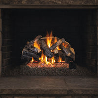 42" Charred Majestic Oak Vented Gas Log Set | Real Fyre