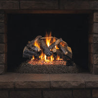 48" Charred Majestic Oak Vented Gas Log Set | Real Fyre