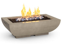 50″ Bordeaux Rectangle Fire Bowl - ExceptionalFire