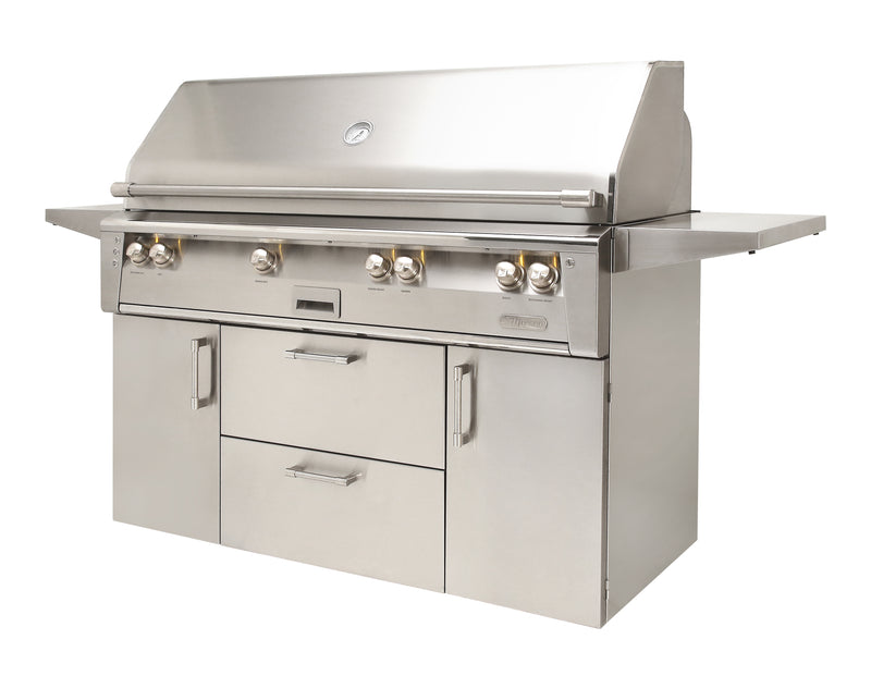 Alfresco 56 BFG Cart Left Closed — stainless steel manufacturer photograph