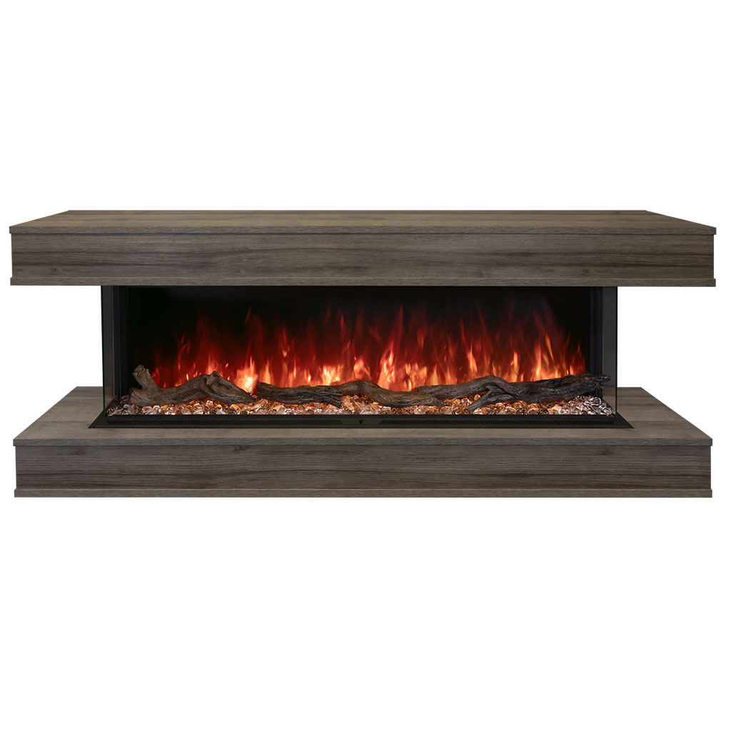 Modern Flames Landscape Pro Multi 96-inch 3-Sided / 2-Sided Built In Electric Fireplace - Model LPM-9616