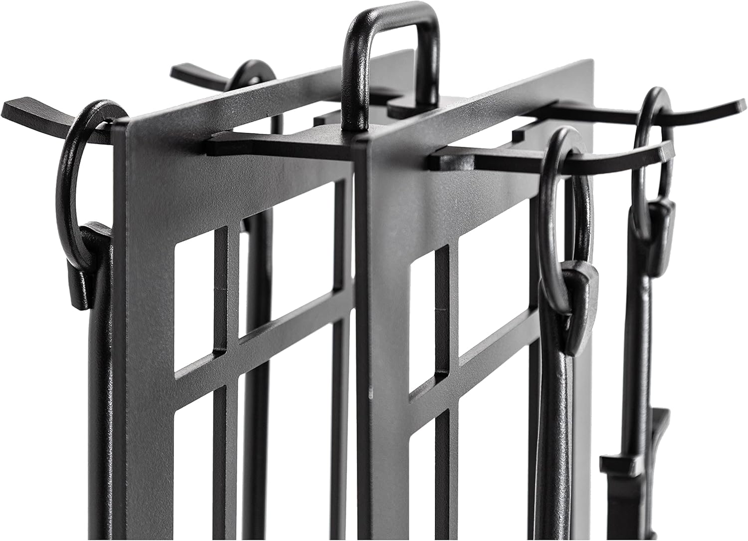 Fireplace Tool Set by Design Specialties Carolina Window Pane – 3/16” Laser-Cut Steel, 21 Finish Colors