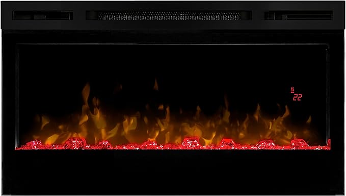 Prism Linear 34" Electric Fireplace - Acrylic Ice - Model BLF3451